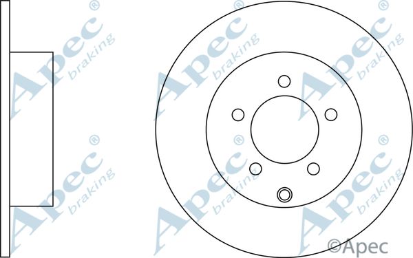 APEC BRAKING stabdžių diskas DSK2639